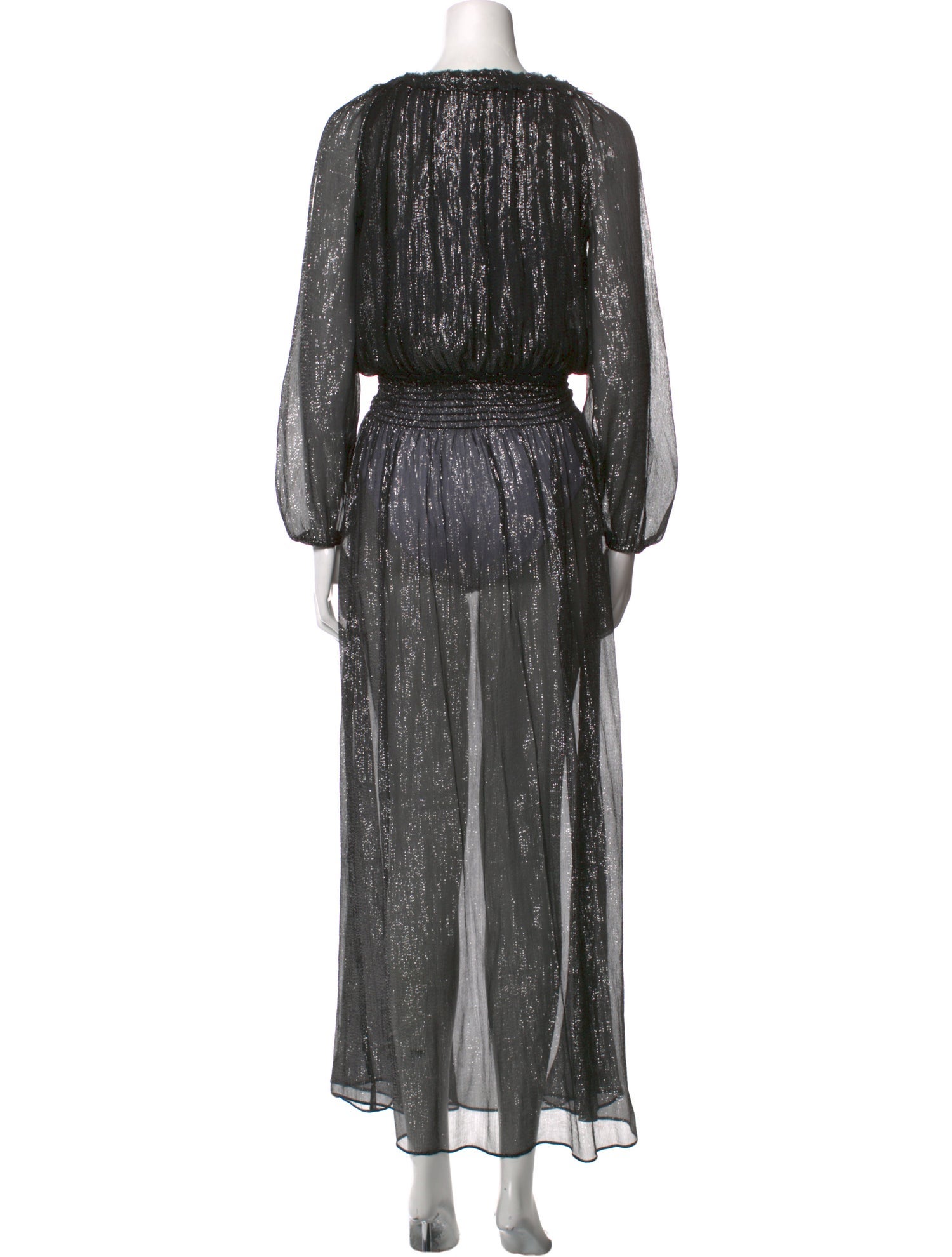 LoveShackFancy Silk Long Dress